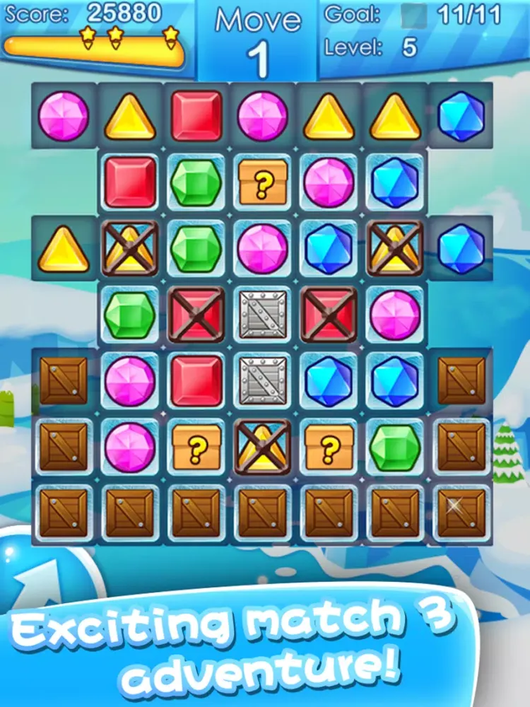 Capturas de tela do Frozen Pop Fun - Match 3 Games iPad 
