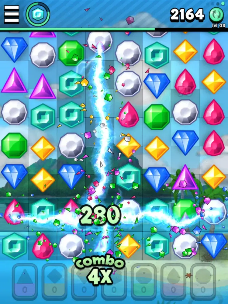 Capturas de tela do Jewels 2 iPad 