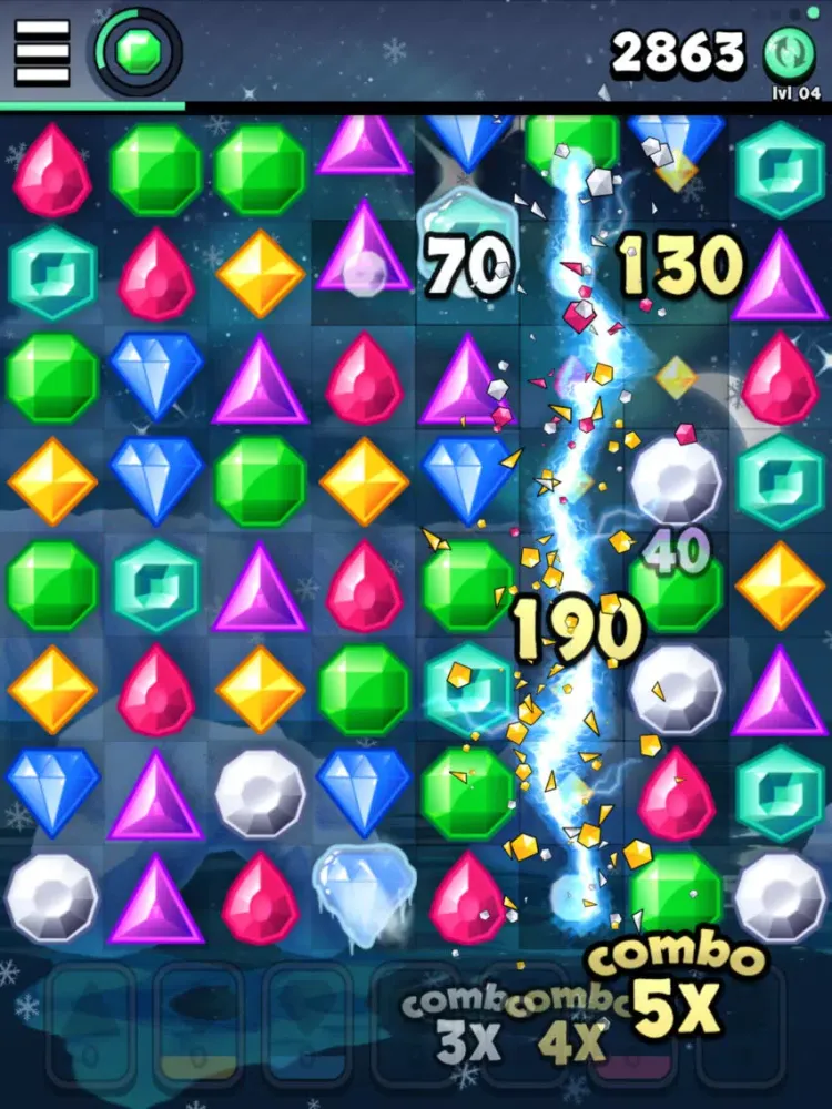 Capturas de tela do Jewels 2 iPad 