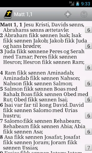 Скриншоты DataBibelen Bible in Norwegian