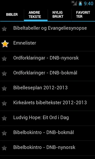 Скриншоты DataBibelen Bible in Norwegian