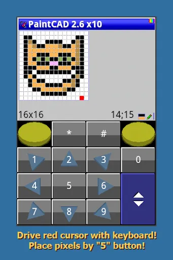 PaintCAD pixel art editor Screenshots