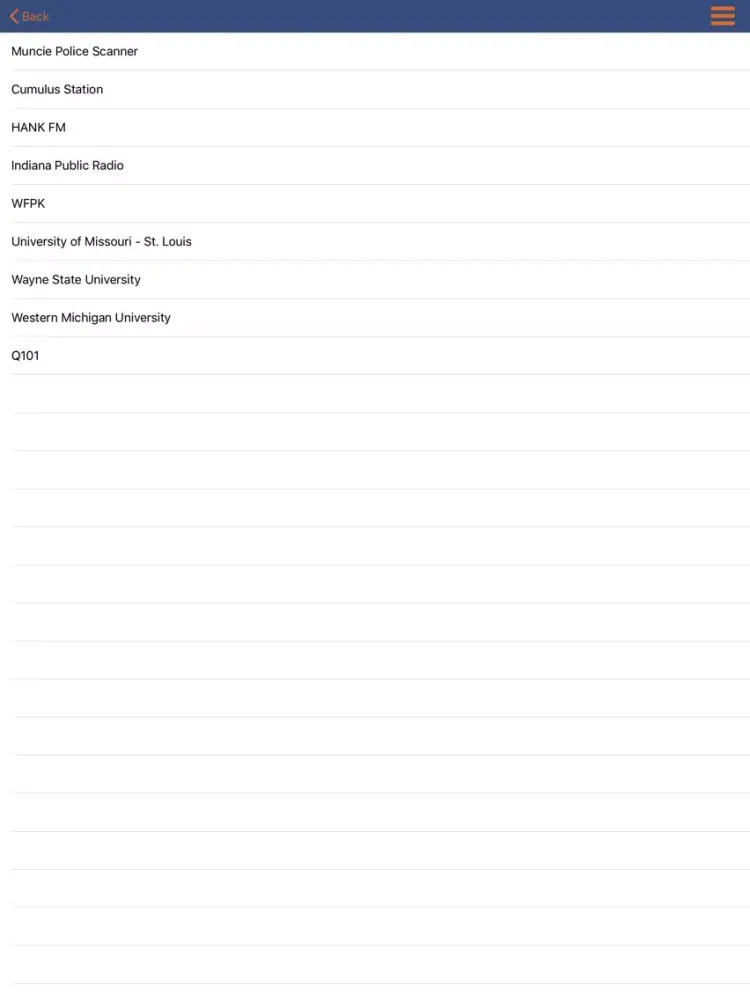 Zrzuty ekranu Midwest Radio Player iPad 