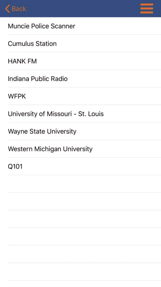 Zrzuty ekranu Midwest Radio Player
