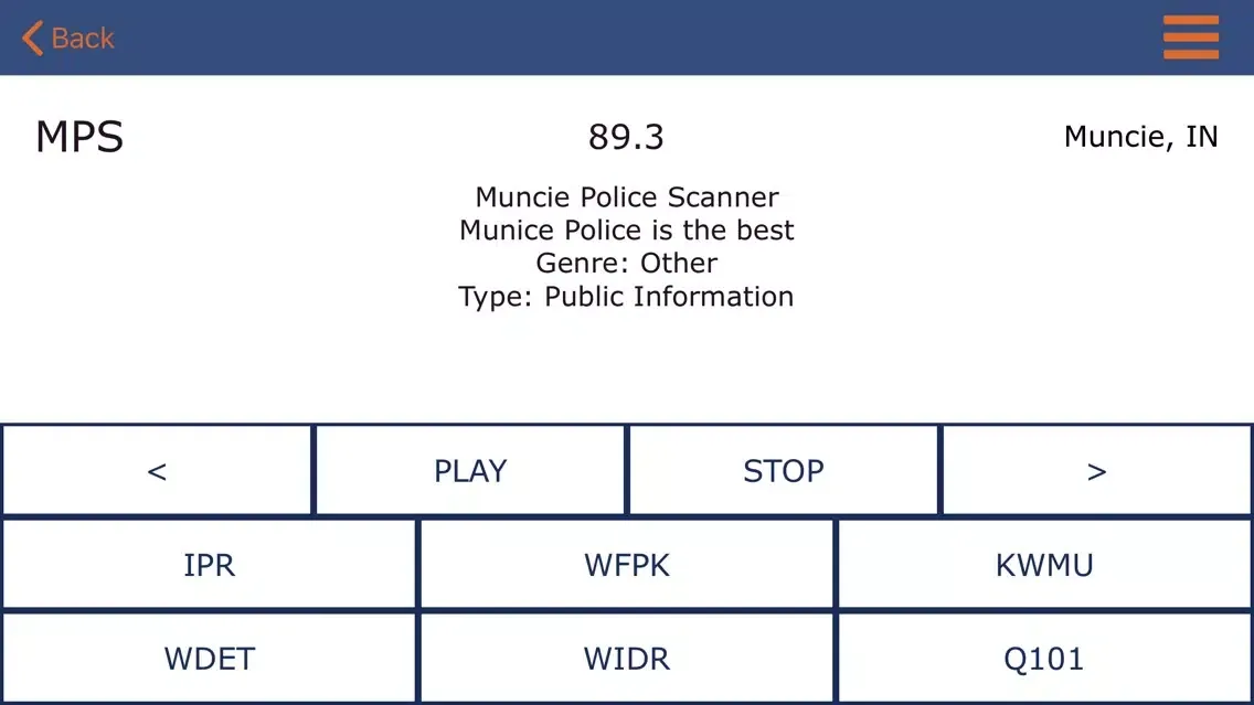 Zrzuty ekranu Midwest Radio Player