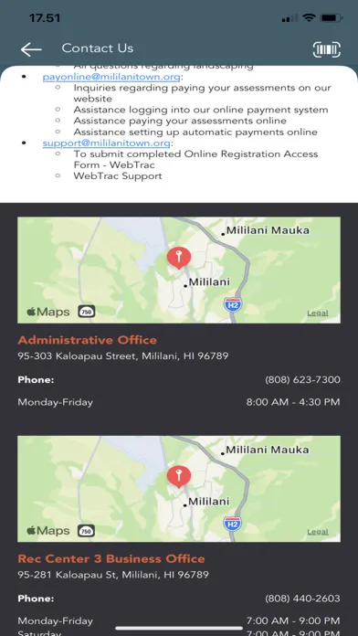 Screenshot di Mililani Town Association