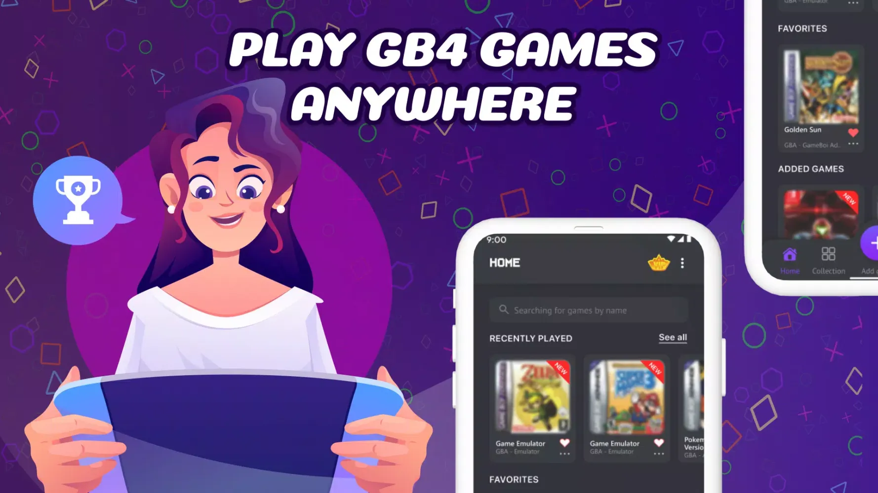 Captures d'écran de GBA Emulator