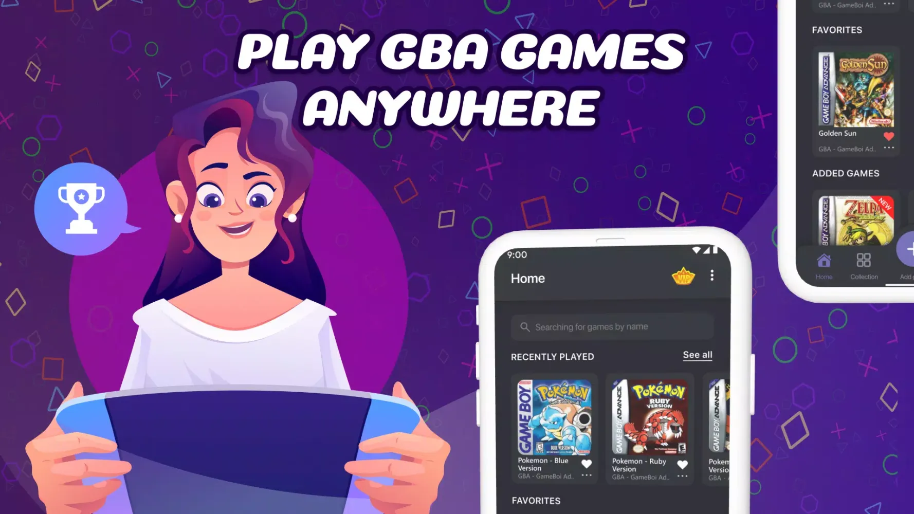 Captures d'écran de GBA Emulator