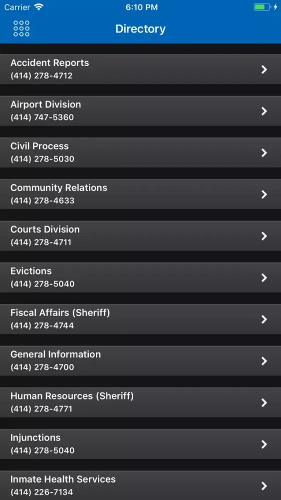 Milwaukee County Sheriff应用截图