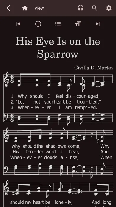 Mobile Hymns Sheet Music Screenshots