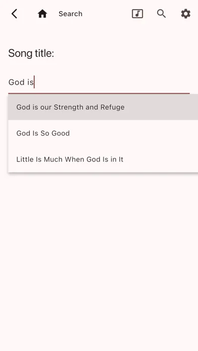 Mobile Hymns Sheet Music Screenshots
