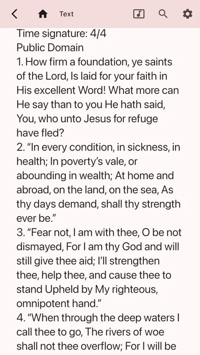 Mobile Hymns Sheet Music Screenshots