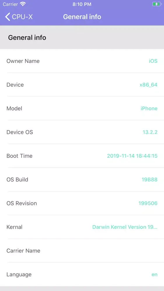 ภาพหน้าจอของ CPU Z - System Dashboard