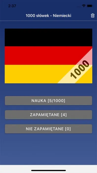 Niemiecki 1000 słówek Screenshots