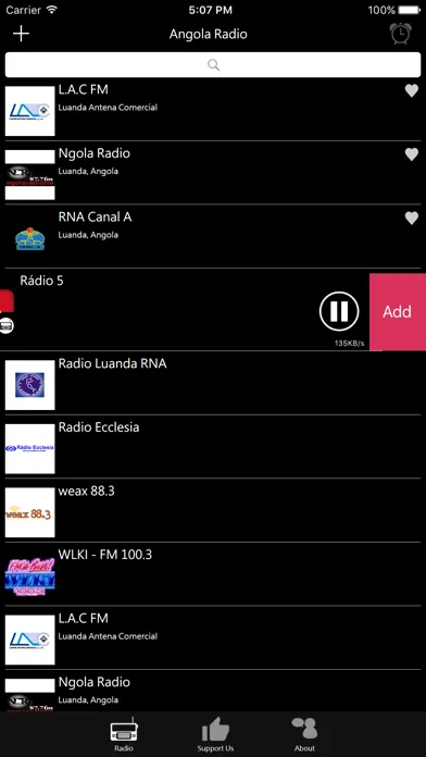 Capturas de pantalla de Angolan Radio