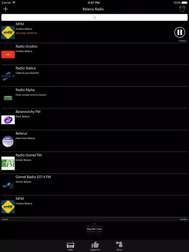 Captures d'écran de Belarusian Radio - BY Radio iPad 