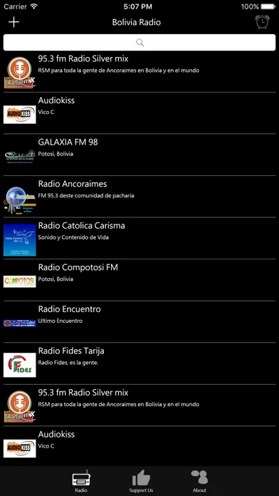 Bolivian Radio Screenshots