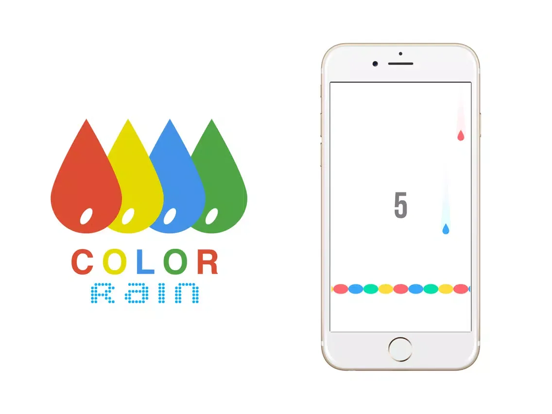 Color Rain - Catch the rain drops iPad  Screenshots