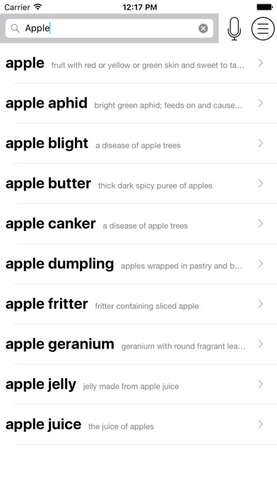 English English Dictionary Screenshots