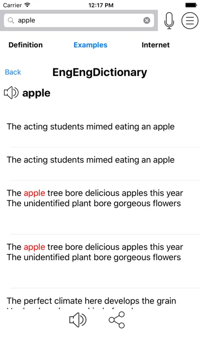 English English Dictionary Screenshots