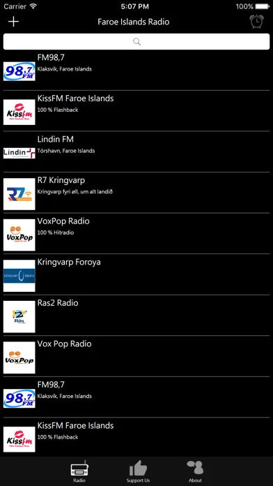 Captures d'écran de Faroe Islands Radio