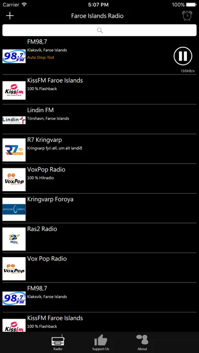 Captures d'écran de Faroe Islands Radio