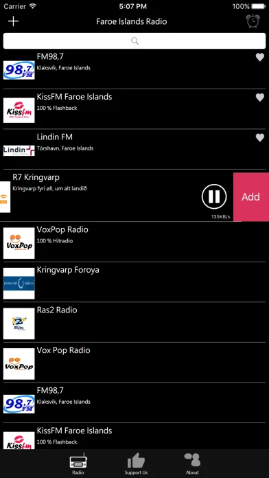Captures d'écran de Faroe Islands Radio