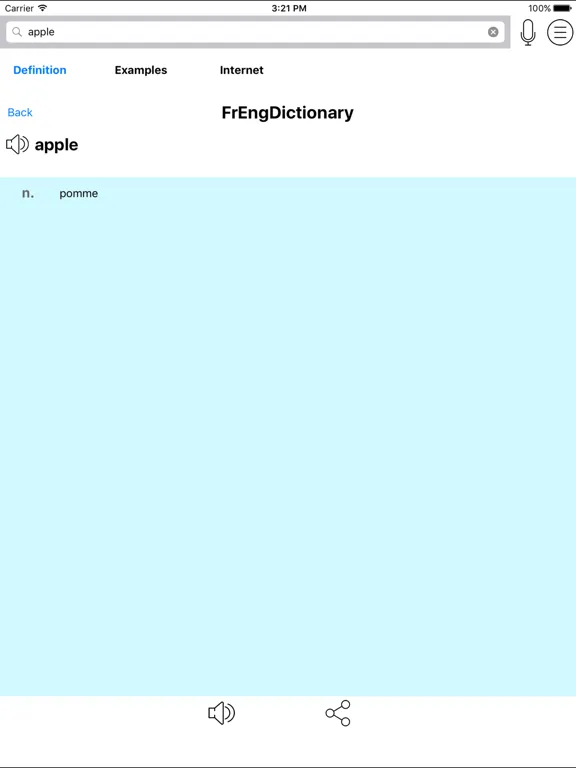 French English Dictionary - FrEngDict iPad  স্ক্রিনশট