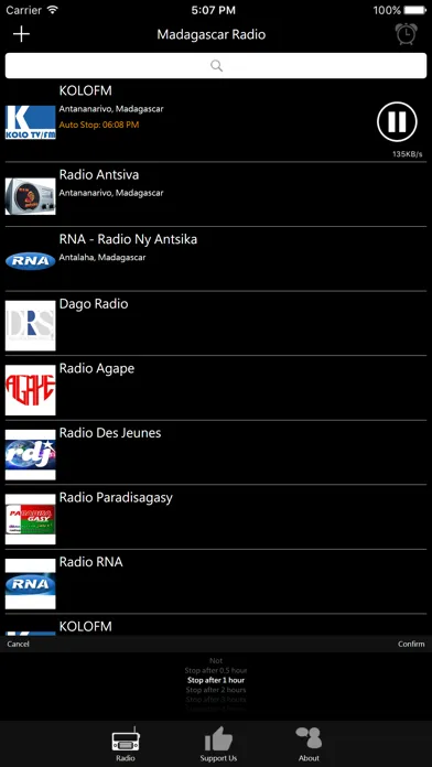 Ảnh chụp màn hình của Madagascar Radio