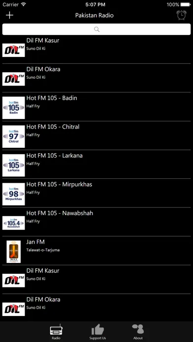 Captures d'écran de Pakistani Radio