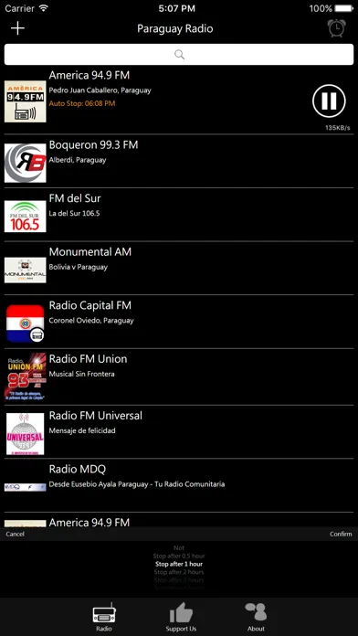 Zrzuty ekranu Paraguayan Radio