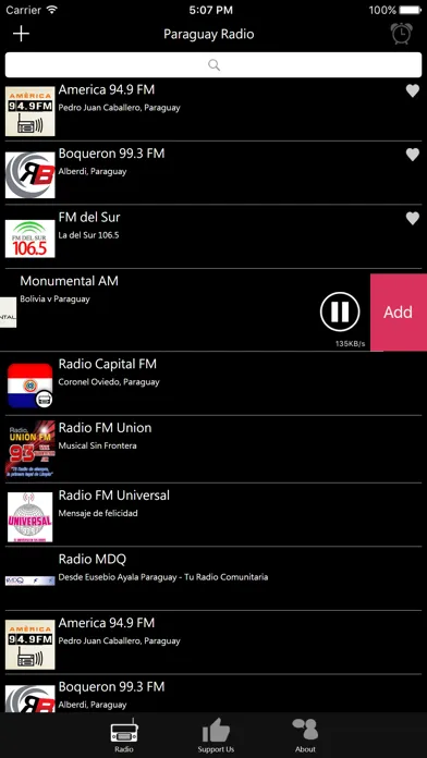 Zrzuty ekranu Paraguayan Radio
