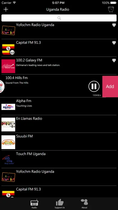 Zrzuty ekranu Ugandan Radio