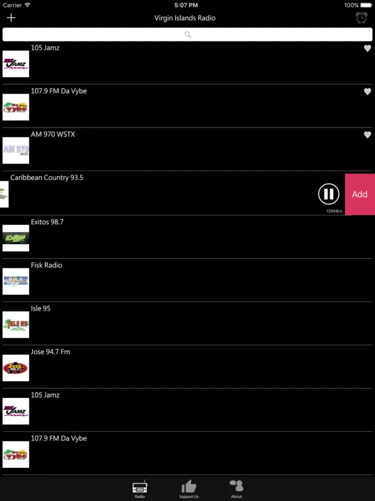 Virgin Islands Radio iPad  سکرین شاٹس