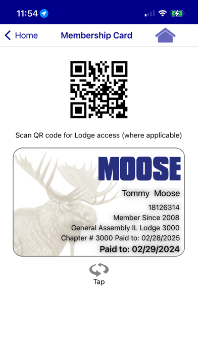 Ảnh chụp màn hình của Moose Membership