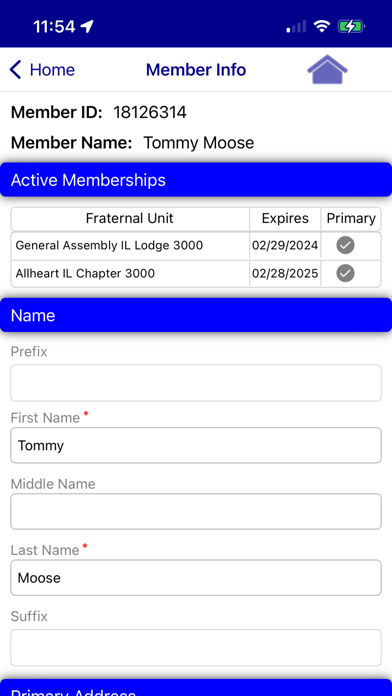 Ảnh chụp màn hình của Moose Membership