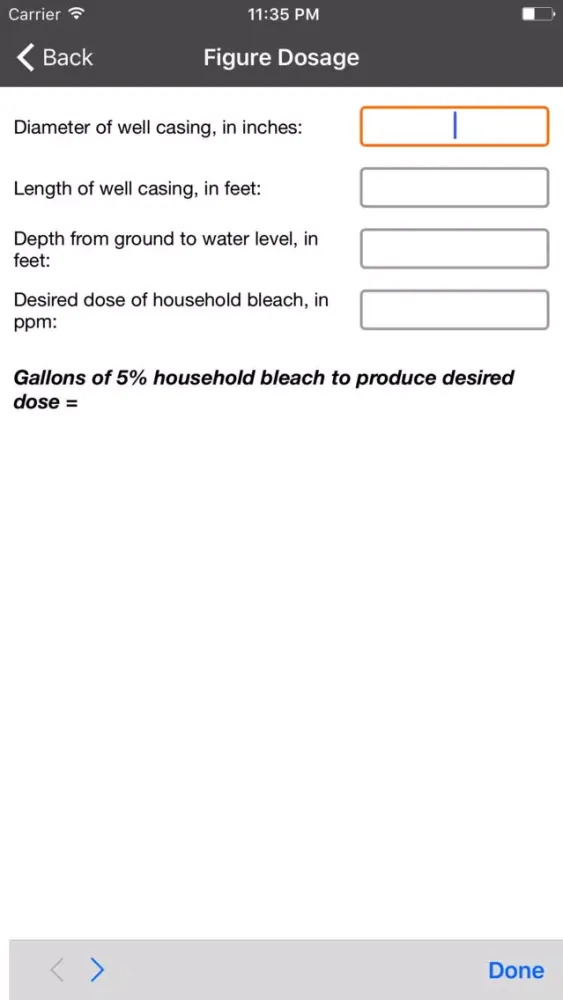 Well Disinfection 스크린샷