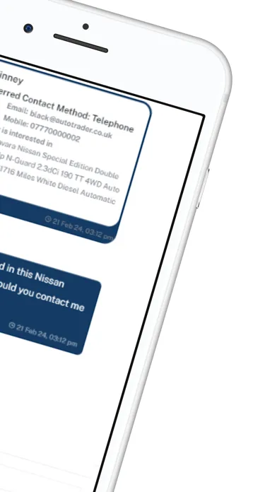 Zrzuty ekranu AutoFinTech Leads & Chat