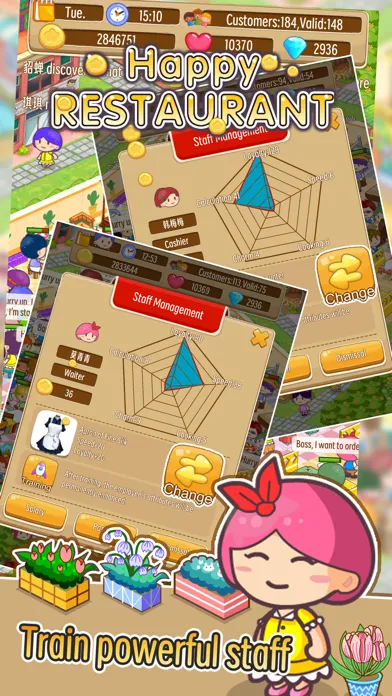 ภาพหน้าจอของ Happy Restaurant Sim