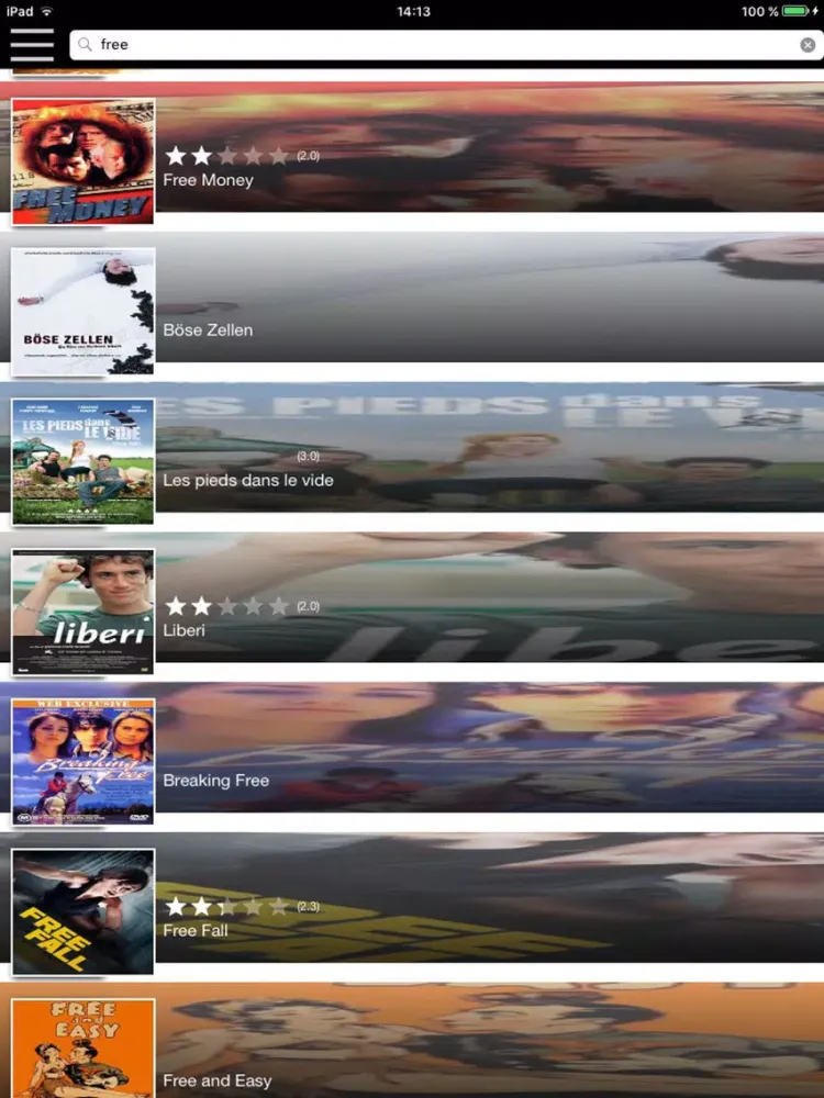 MovieDBpro movies catalog & trailers with YouTube iPad  Ekran Görüntüleri