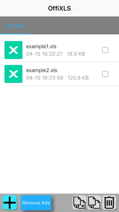 Ảnh chụp màn hình của OffiXLS spreadsheet editor