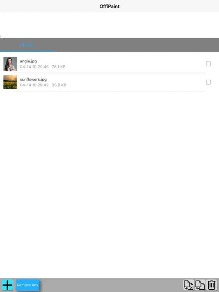 OffiPaint image editor for photos & graphics iPad  Screenshots
