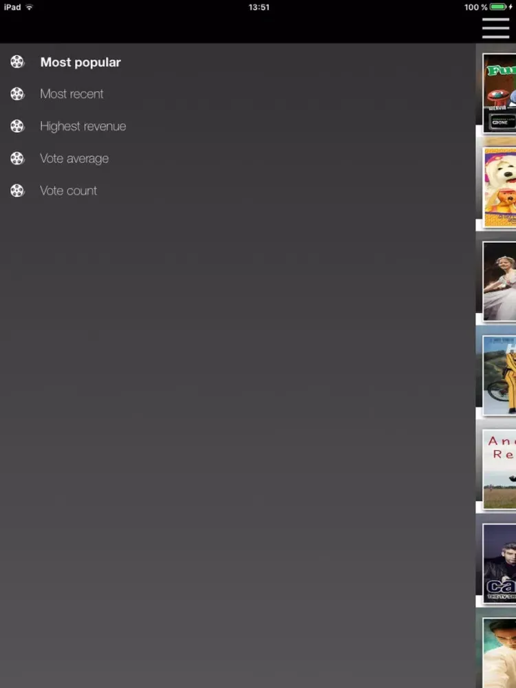 Captures d'écran de SeriesDB TV series iPad 