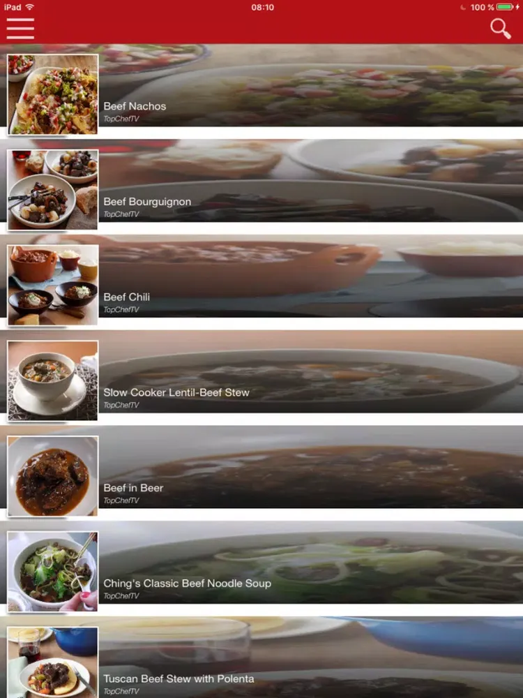 Capturas de tela do TopChefTV Cooking Recipes in Videos and TV iPad 