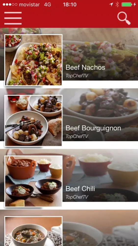 Capturas de tela do TopChefTV Cooking Recipes in Videos and TV