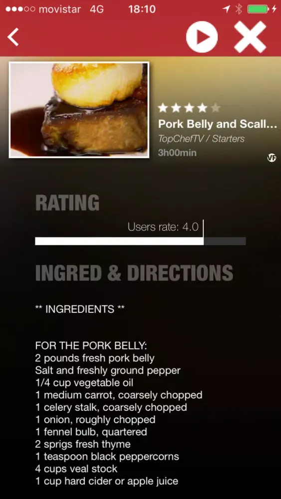 Capturas de tela do TopChefTV Cooking Recipes in Videos and TV