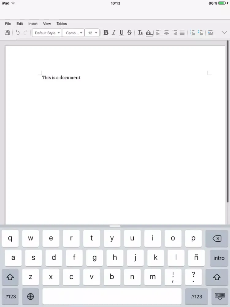 Tangkapan layar OfficeGram Office Suite messenger with doc, xls iPad 
