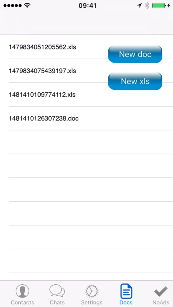 Tangkapan layar OfficeGram Office Suite messenger with doc, xls