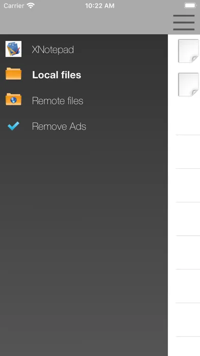 Tangkapan layar XNotePro editor for programs