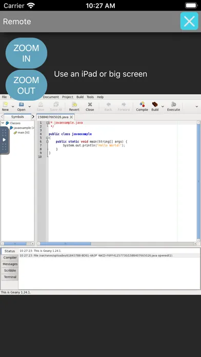 Tangkapan layar XNotePro editor for programs